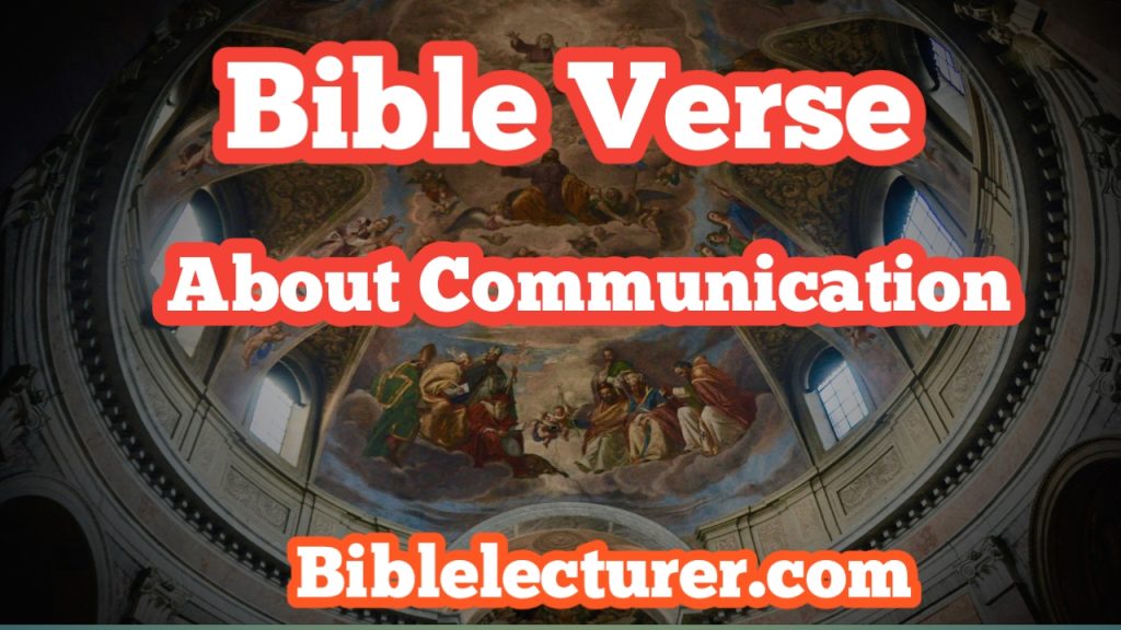 Bible Verse About Communication