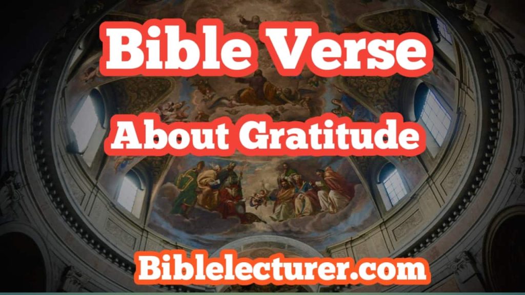 Bible Verses About Gratitude