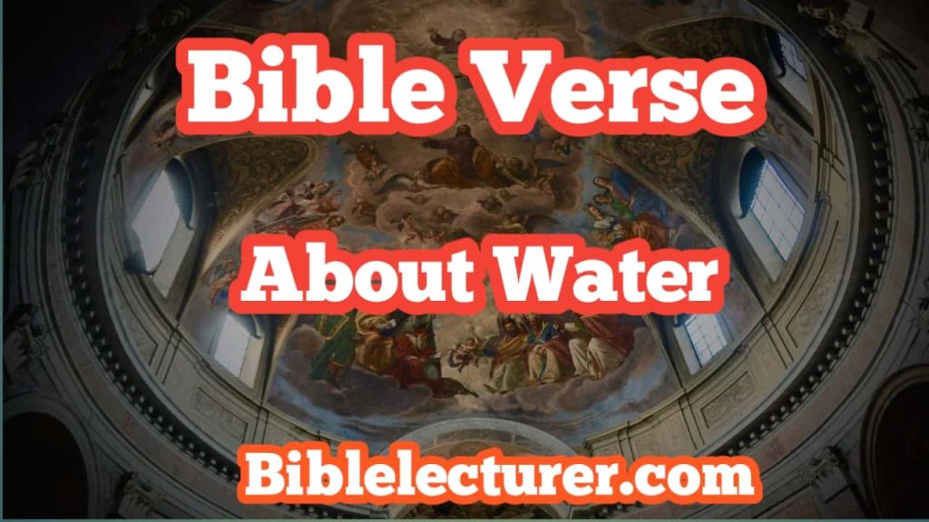 Bible Verses About Water