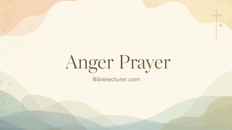 Anger Prayer