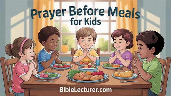 Prayer Before Meals for Kids